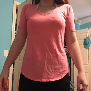 A pink Victoria secret cotton t shirt